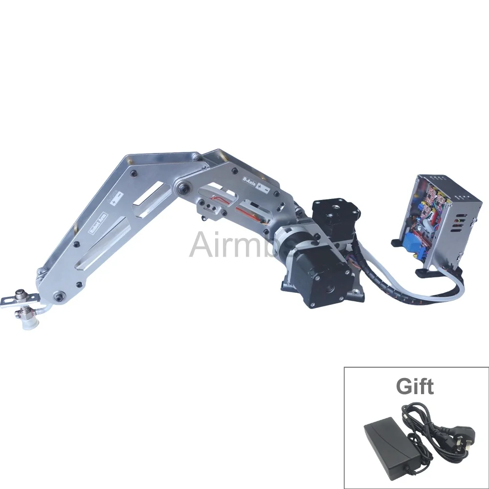 3 DOF 금속 조작기 기계식 로봇 팔 클로 키트 스테퍼 모터 흡입 펌프 DIY 팔