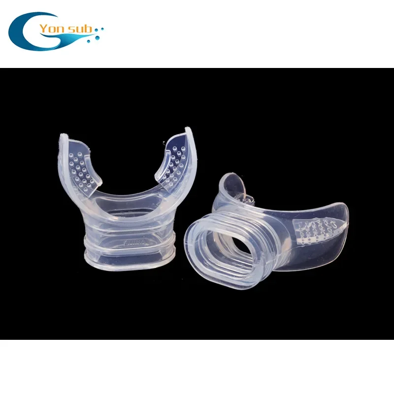 Secondary head transparent bite mouth diving breathing tube diving tube bite mouth breathing apparatus