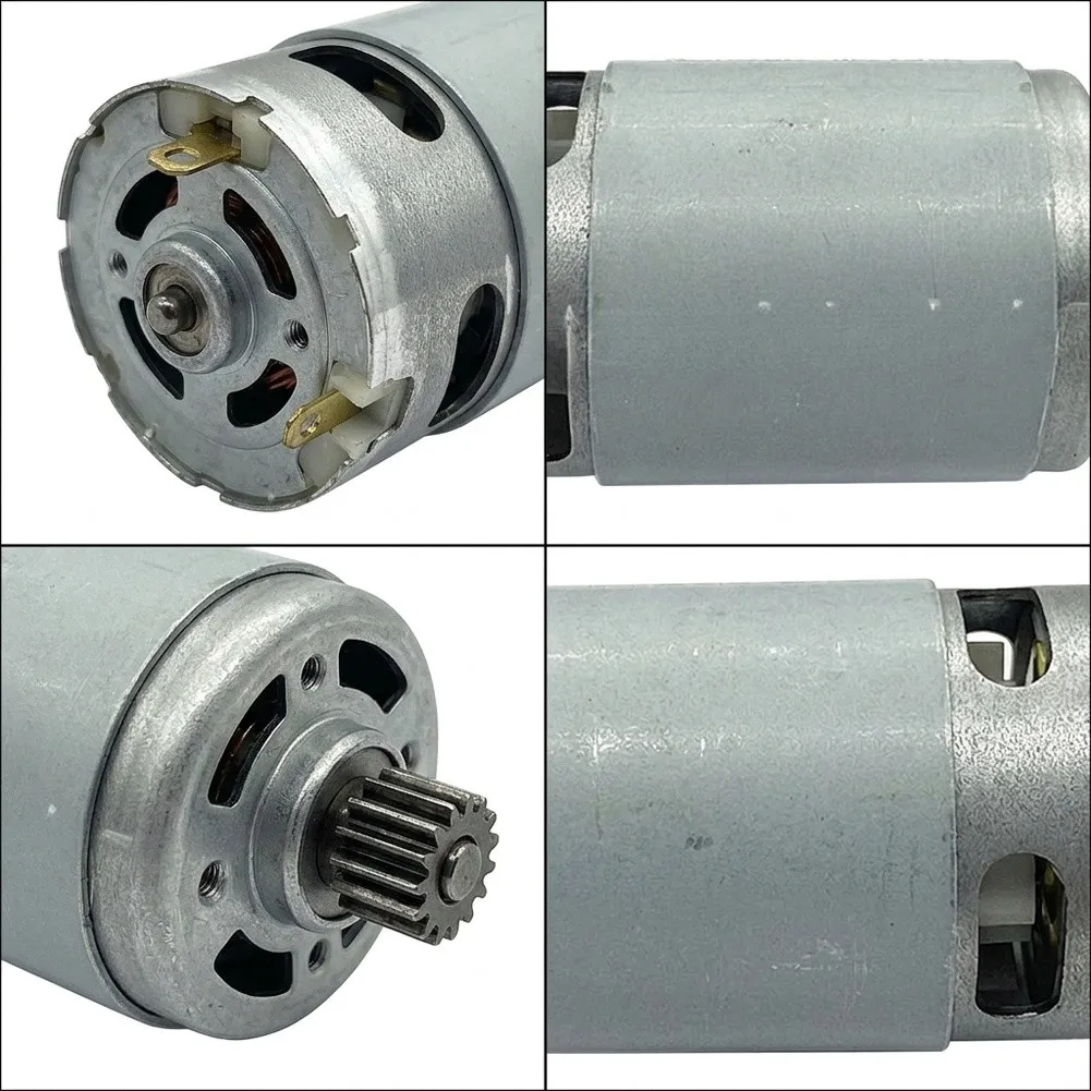 15 Teeth Motor Replacement For 12V GSR1080-2-LI TSR1080-2-LI GSR1200-2-LI Metal Silver Power Drill Spare Part Easy Installation
