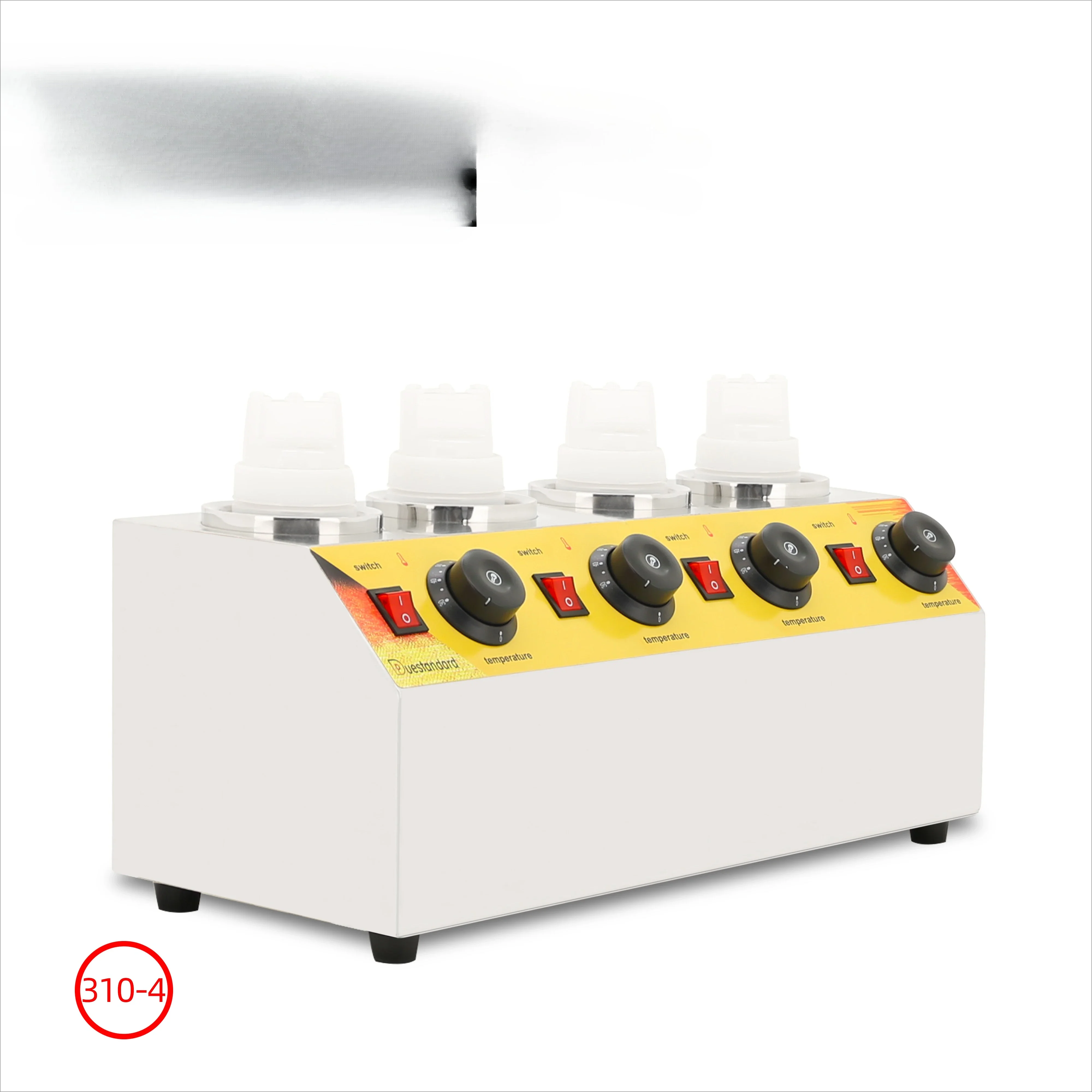 

Горячая Распродажа, 4-бутылочный подогреватель шоколада, поля для нанесения соуса, коммерческие