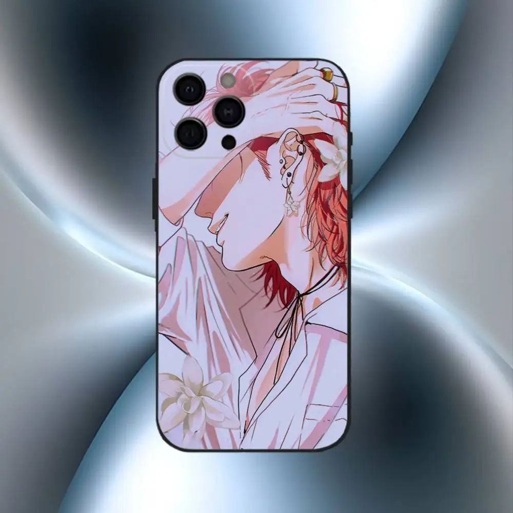 Casing Ponsel Ayato Yuri Y-Yarichin Club Untuk iPhone17,16,15,14,13,12,11 Plus,Pro Max Bahan Lembut Warna Hitam