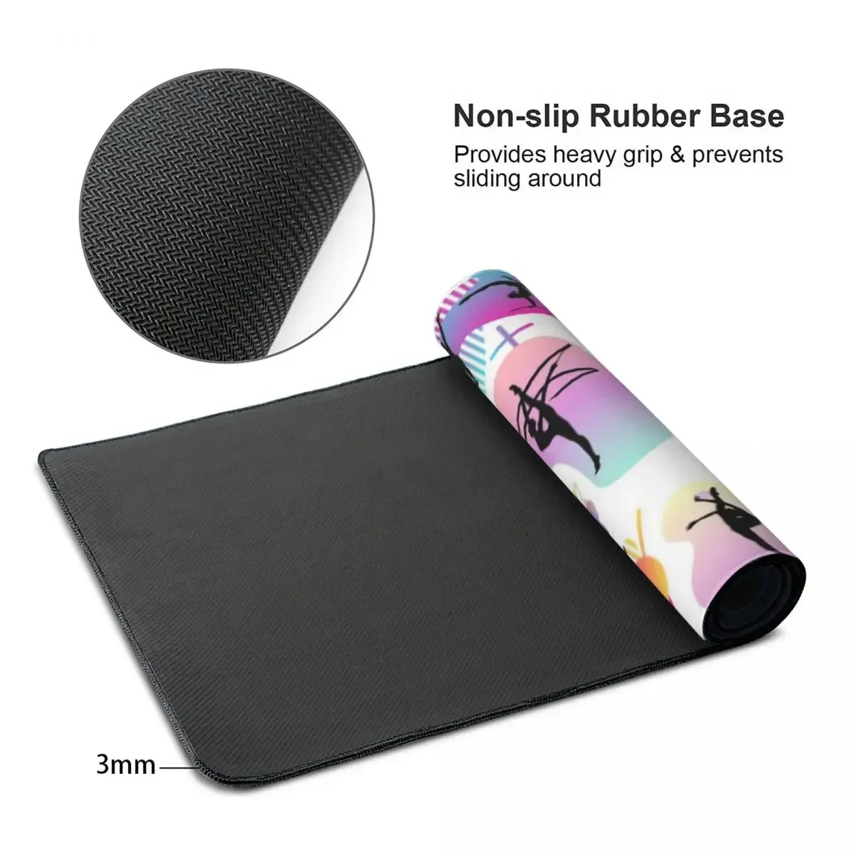 Ginástica impressão grande mouse pad teclado do computador mouse tapete gamer computador portátil tapete de mesa acessórios de escritório tapetes de mesa