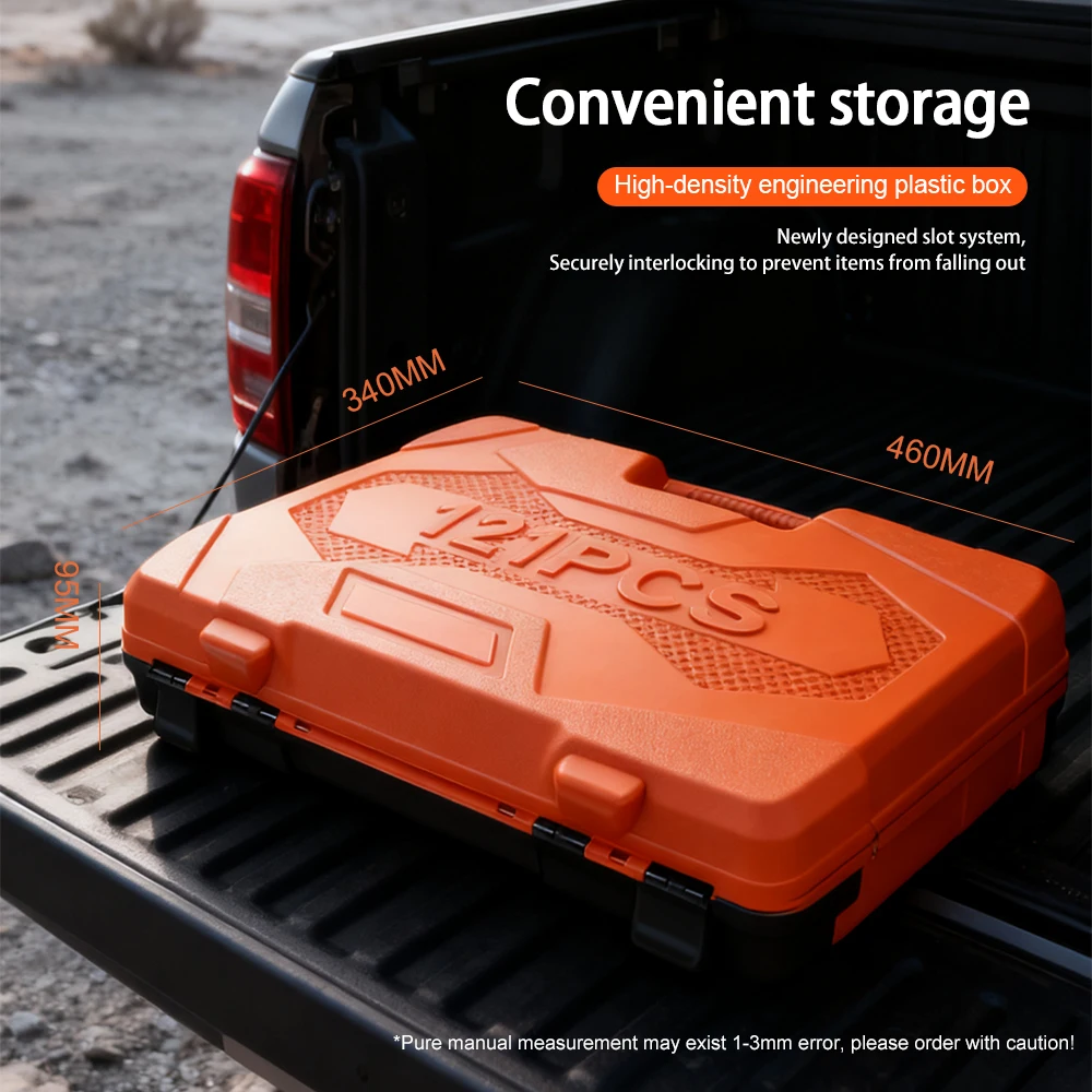 Auto Repair Tool Kit Combination Automotive Tool Kit Socket Wrench Set Durable Car Mechanics Tool Set Power Tool Accessory Set