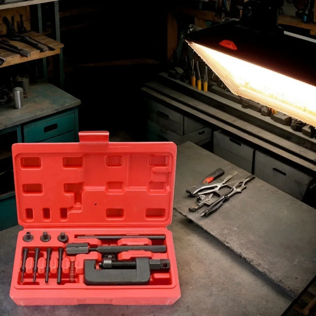 

Универсальный набор инструментов для мотоциклетной цепи — выключатель, разветвитель и заклепочник для приводных цепей 35-630 (предметы для ремонта велосипедов)