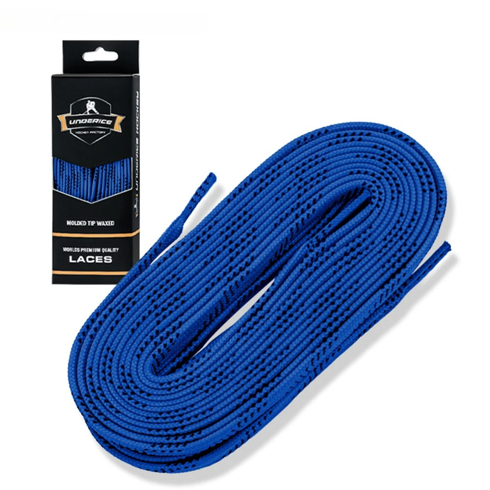 UICE Team Sports Ice Hockey Skate Laces 18pcs Box-Packed Hockey Skate Shoe Lacer 84-120inch Dual Layer Braid Hockey Accessories