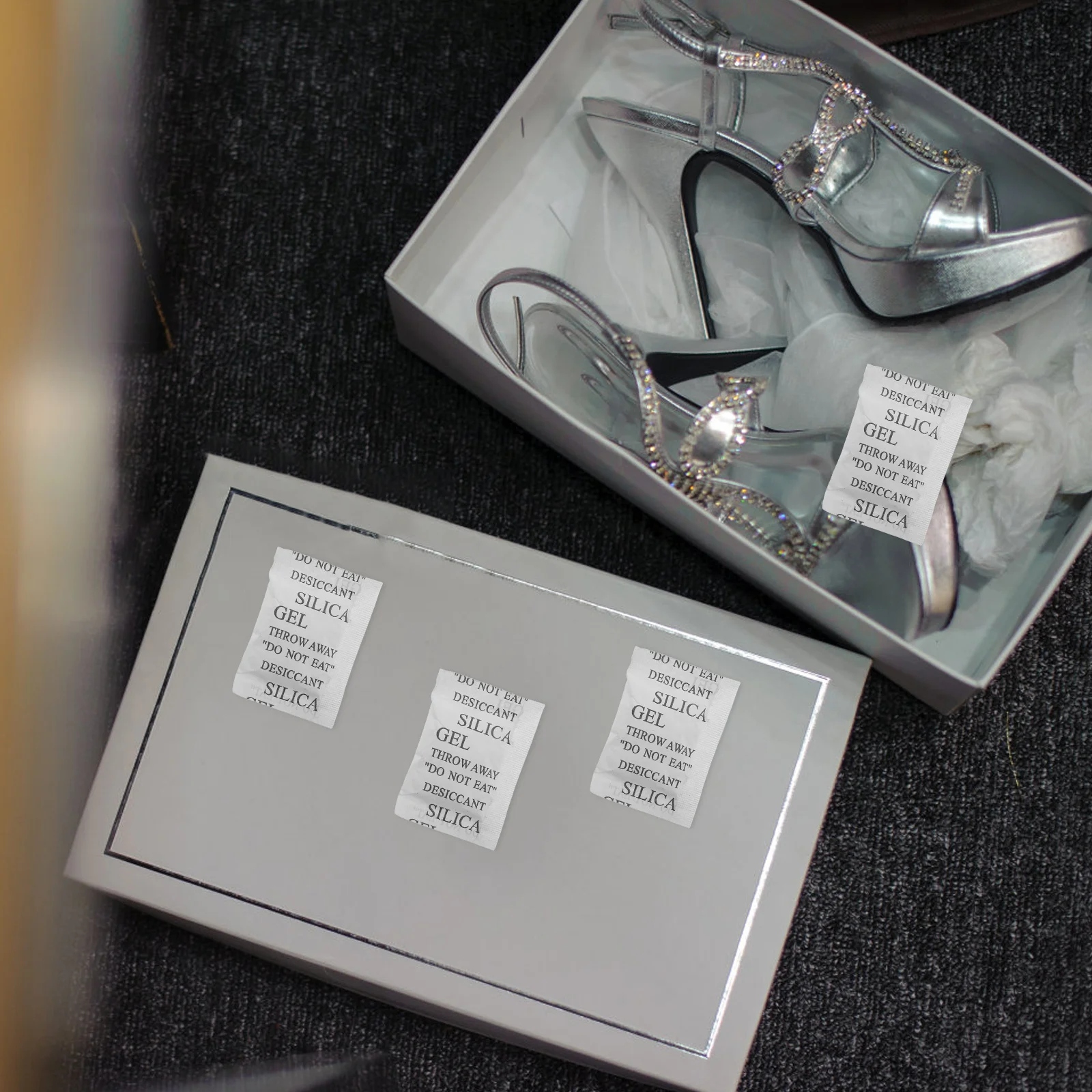 

50pcs Silica Gel Packets 5G Moisture Absorber For Food Storage Electronics Shoes Jewelry Humidity Control Drying Agent