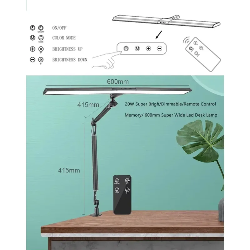 Flexible Swing Arm Clip-on Light Emitting Diode Desk Lamp