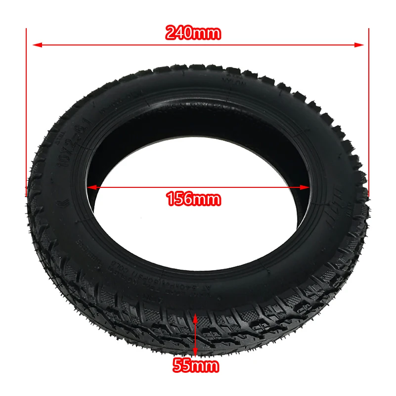 10 بوصة الإطارات سكوتر كهربائي 10x2-6.1 سميكة على الطرق الوعرة الإطارات ل Xiaomi M365 عززت مستقرة واقية الإطارات الخارجية تعديل الإطارات