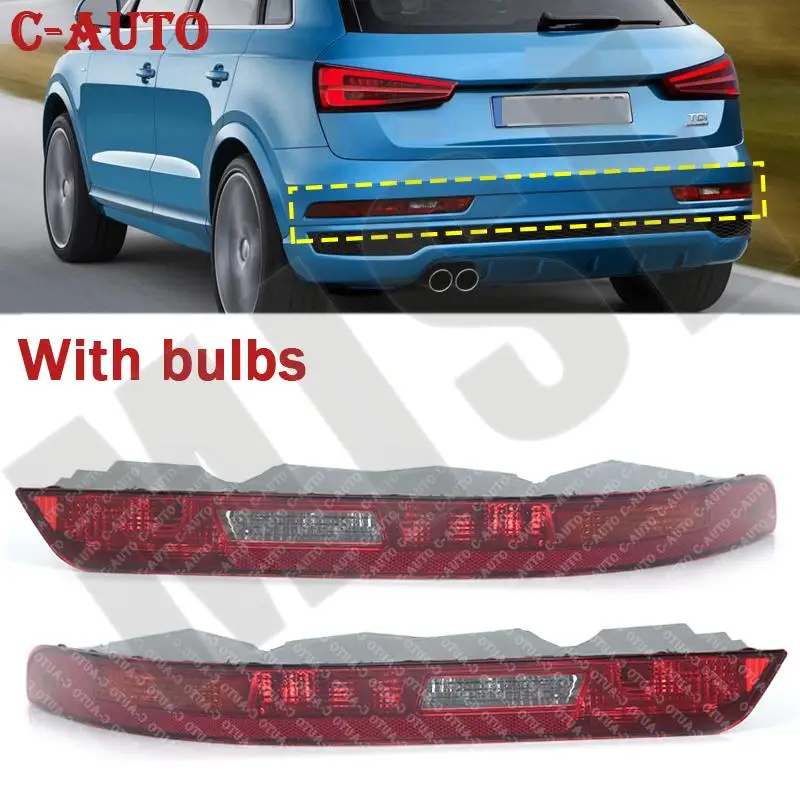 Car Rear Bumper Tail Light Reverse Lamp Red With bulbs For Audi Q3 2016 2017 2018 8U0945096B 8U0945095B 8UD945095B 8UD945096B