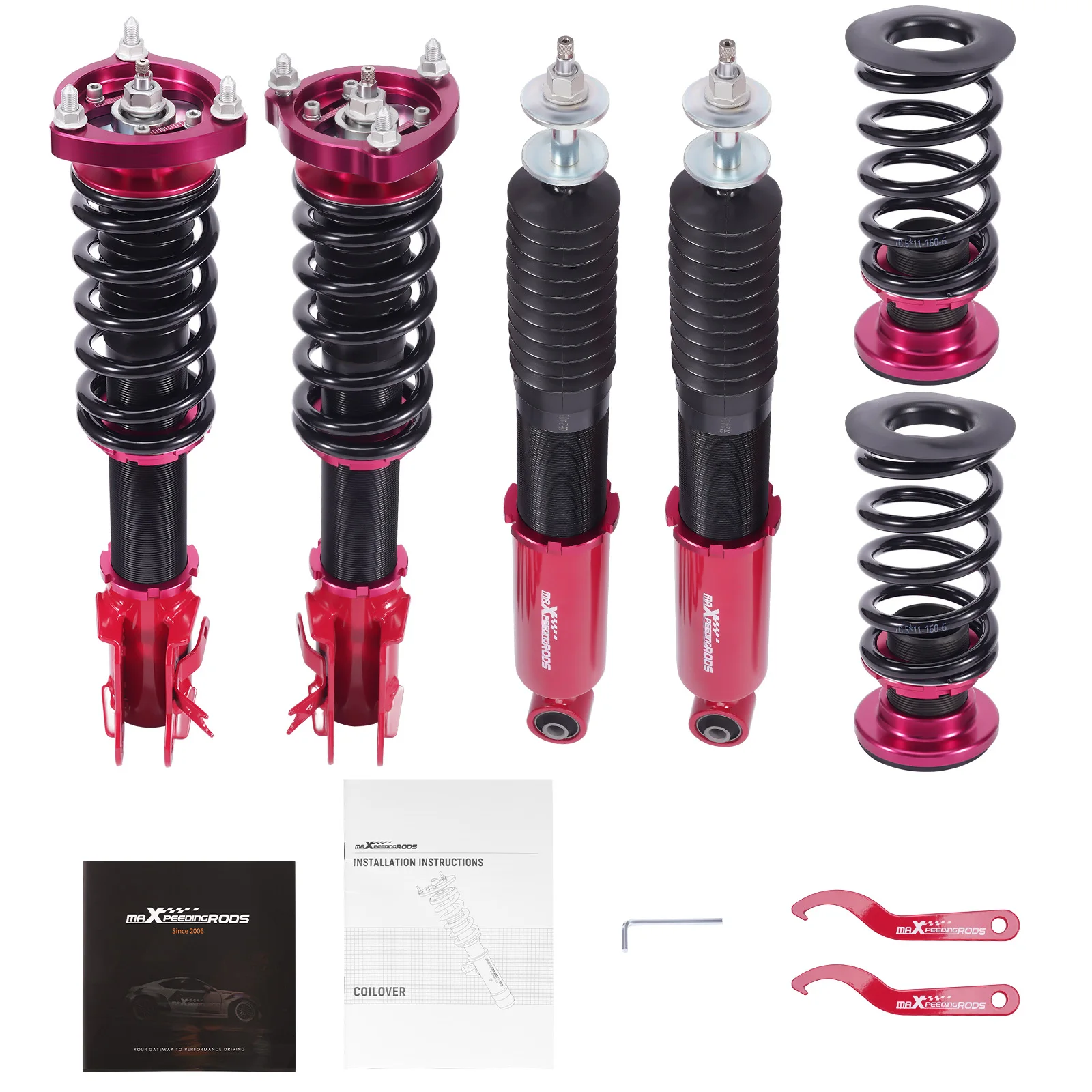 

Height Adjustable Coilovers For Honda Civic MK8 2006-2011 FG FA FD Shocks Coilovers Spring Suspension Lowering Kit
