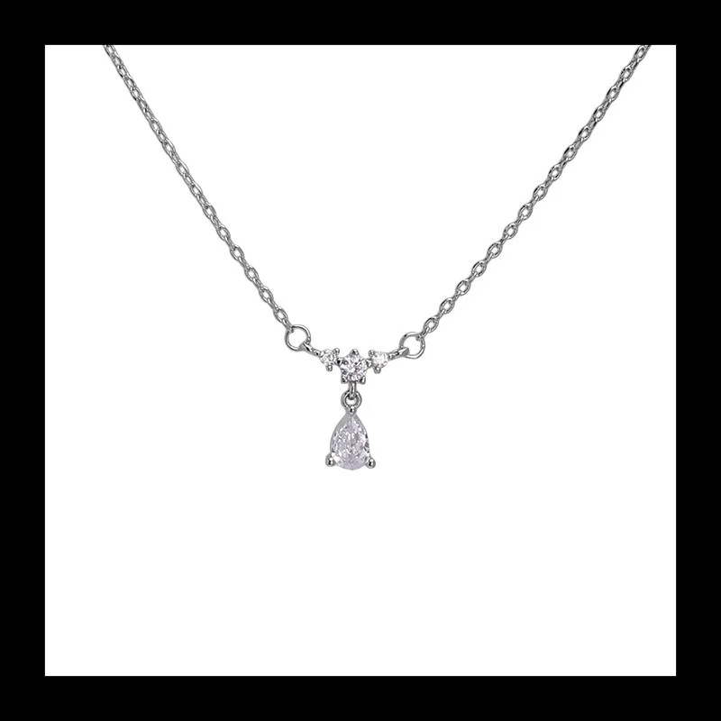 قطرة الماء عقد من حجر الياقوت المرأة الصيف تصميم الشعور المتخصصة بسيطة الرياح الباردة اكسسوارات الموضة مزاجه تنوعا Collarbo