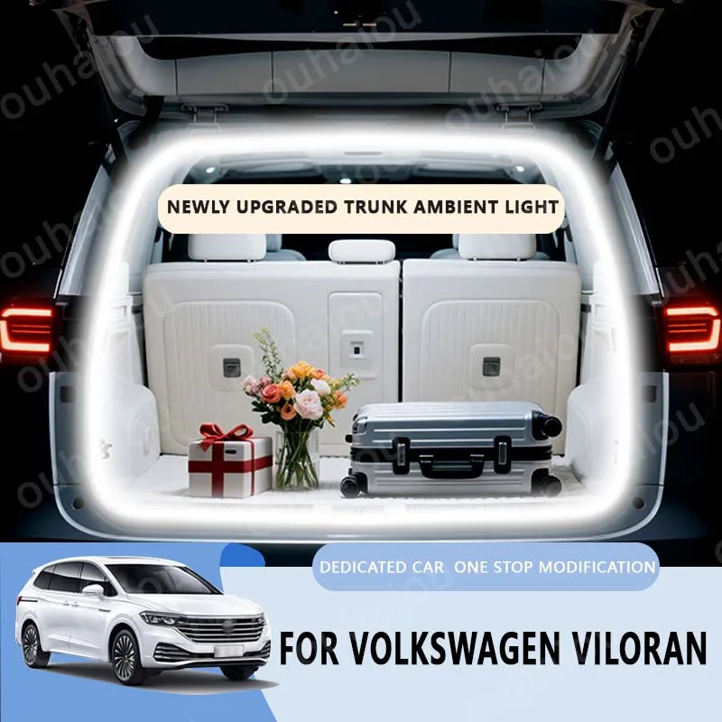 

For Volkswagen Viloran trunk light modification light Atmosphere lights White warm white Rear Trunk LED Light Bar
