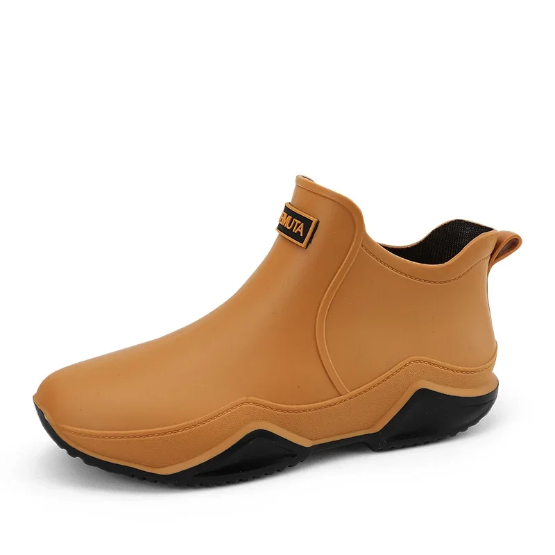 

Мужские и женские высокие повседневные дождевые ботинки, водонепроницаемая обувь для улицы, модные дождевые ботинки, обувь для поваров.