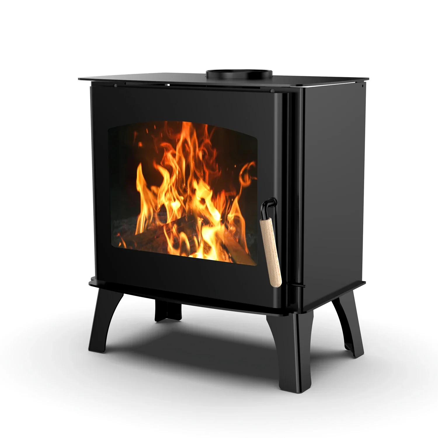 

R1002A 10KW Indoor Fireplace Wood Fire Heating Home Wood Burning Stoves Heater For House Living Room Villa Apartment