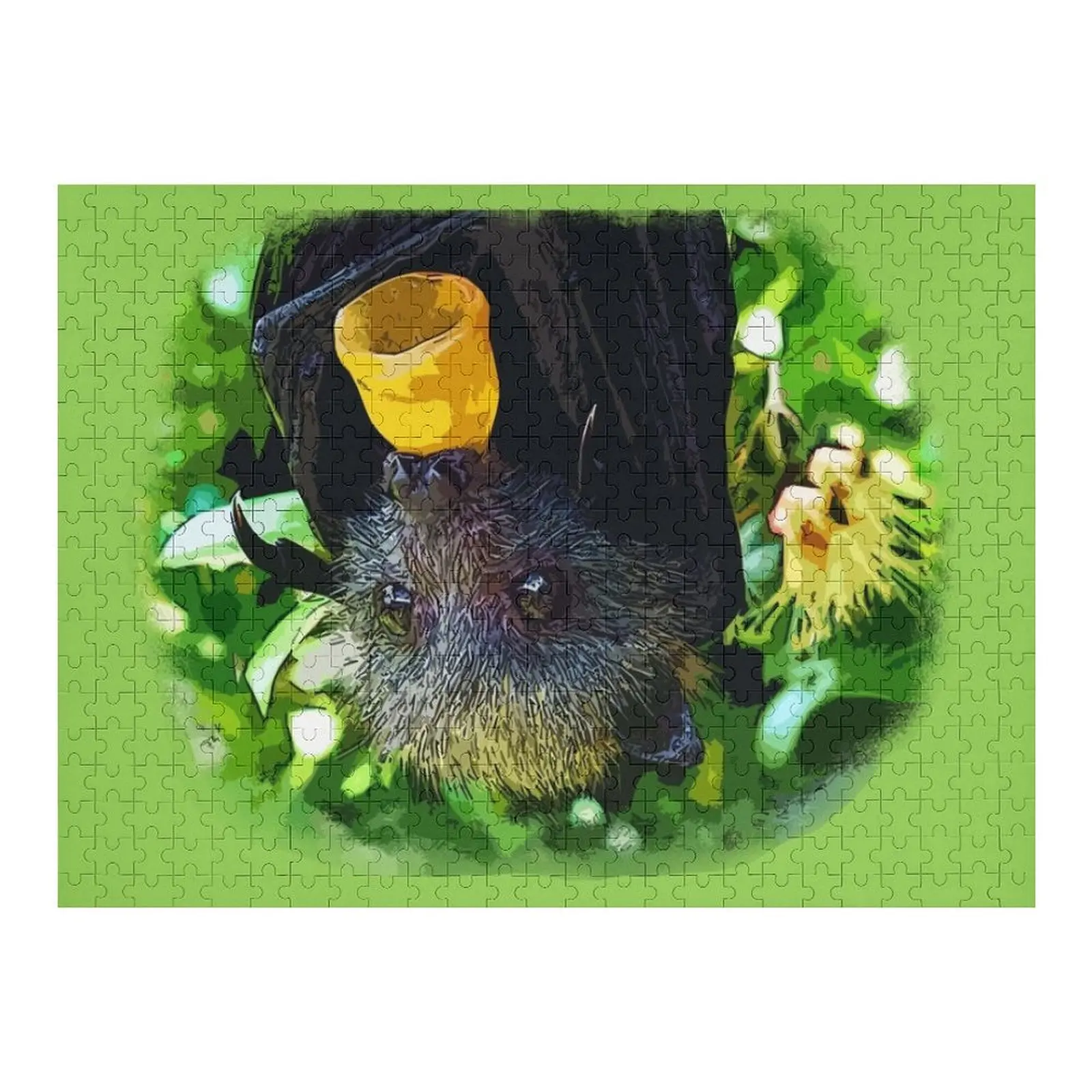 

Пазл Batzilla- Artsy Baby Bat, головоломка с изображением по индивидуальному заказу для детей, деревянные животные, персонализированный подарок с фотографией, головоломка