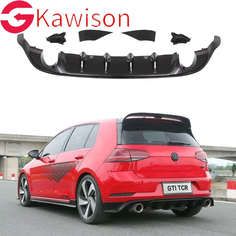 

Diffuser for Volkswagen GOLF 7 / 7.5 VII MK7 / 7.5 GTI R Series hatchback pre-replacement rear bumper diffuser