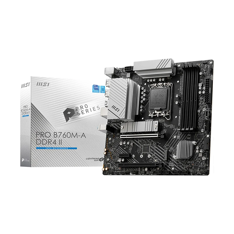 

MSI PRO B760M-A DDR4 игровой компьютер «сделай сам» Материнская плата DDR4-II 128 ГБ Материнская плата Intel B760 LGA1700 PCI4.0