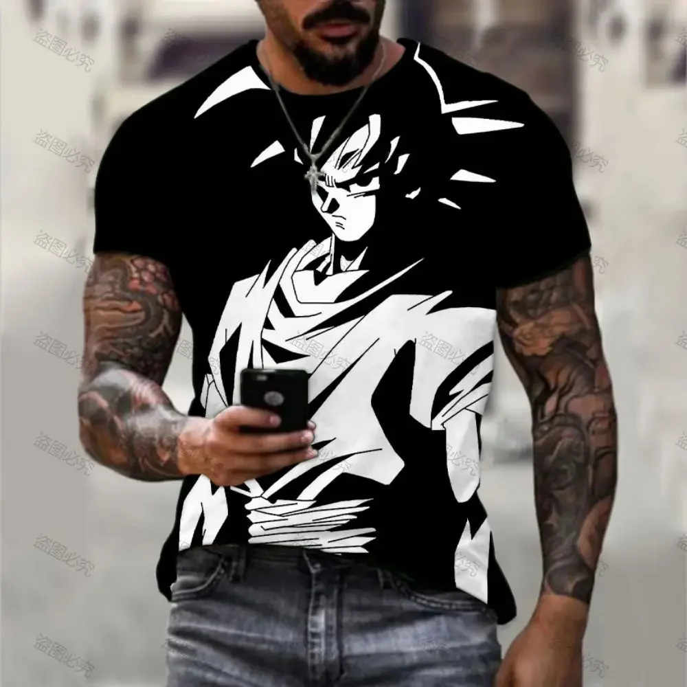 

Men's T Shirt Goku Vegeta Dragon Ball Z 2024 T-shirts Oversized 110-6XL Trend Y2k Summer Cartoon O Neck Short Sleeve Gym Fashion