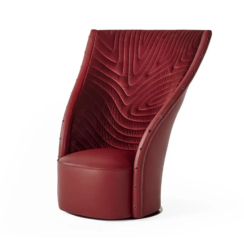 

Italian light luxury creative single leisure chair simple designer villa living room home lazy high back