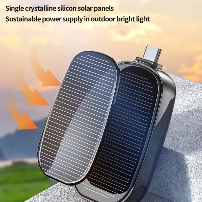 Portable Outdoor Emergency Solar Power Bank Mini Small Size Wireless Powerbank Solar Energy Phone Charger Universal 2024 New