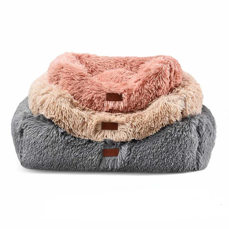

Anti-slip Long Fur Removable Calming Anti-Anxiety Pet Soft Dog Beds