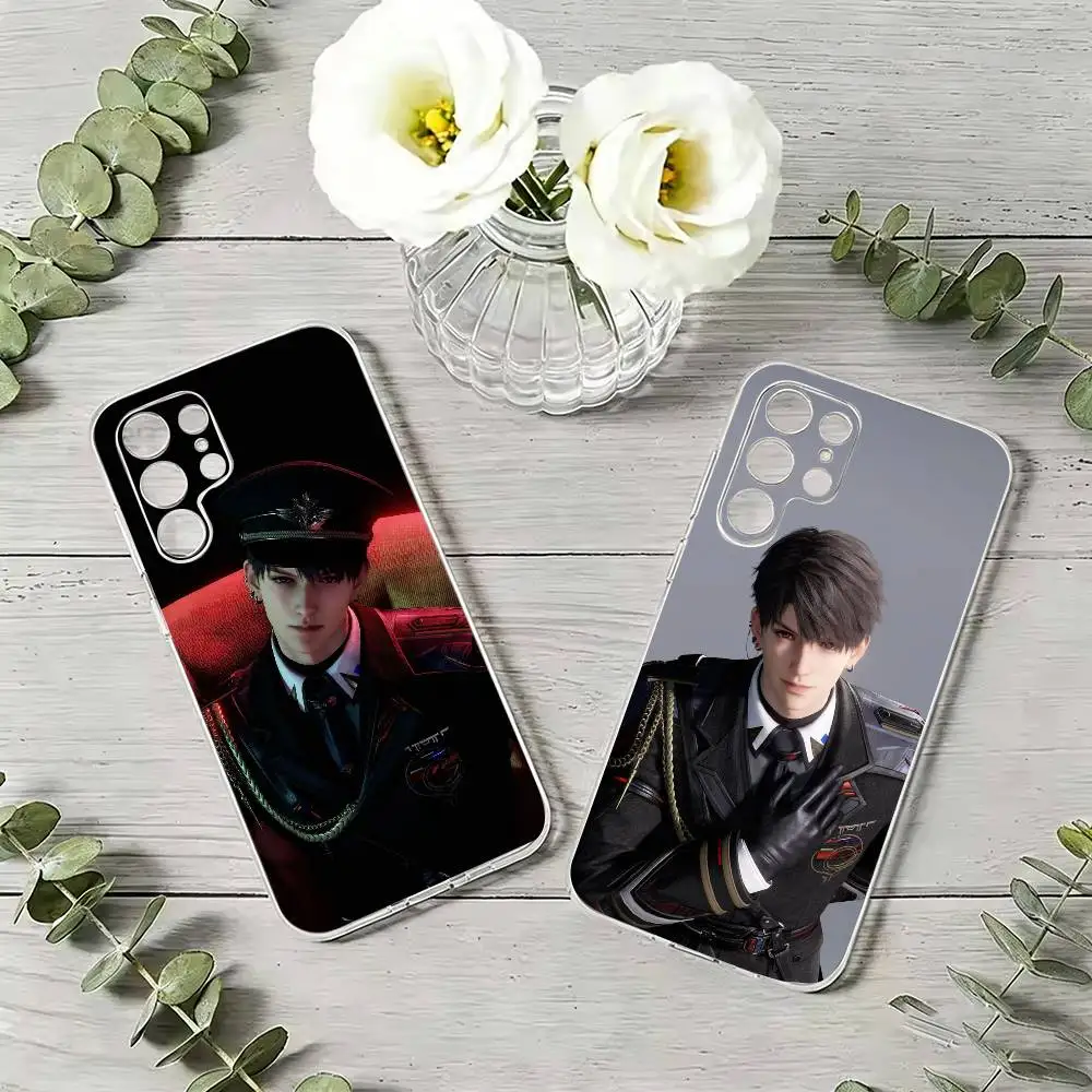 Love Deep space C-Caleb Transparent Shockproof  Phone Case For Samsung S21 S20Ultra Plus FE S10 Transparent Silicone Phone Cover