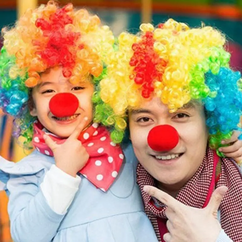 652F Narren-Kostüm-Zubehör, lustiger Mardi Gras-Narrhut mit Clown-Nasen-Geschenken