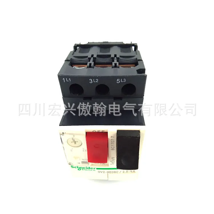 

Thermomagnetic Motor Circuit Breaker Knob Control Setting Current 4-6.3A GV2P10