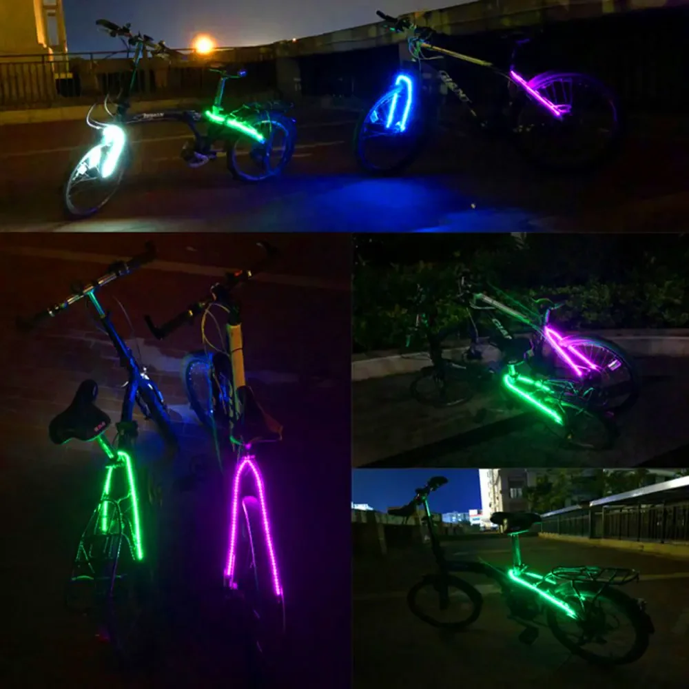 LED Waterproof Strip Light Lamp for Bicycle Motorcycle Lights Strobe Light Decoration Bicycle decorative taillight Warning Light