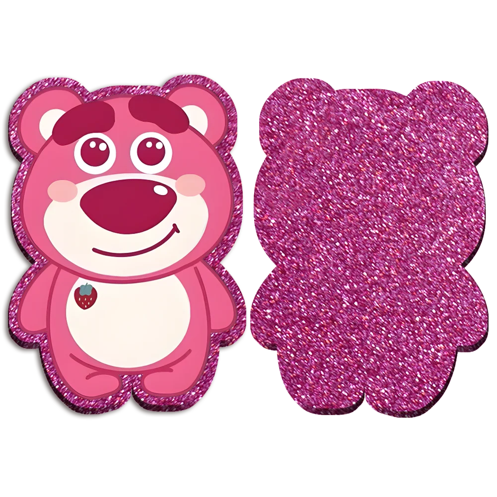 

Chunky Glitter Resin Planar Disney Lotso Bear Acrylic Flatback For Girls DIY Phone Case Hair Bow Craft Keychains Accessories