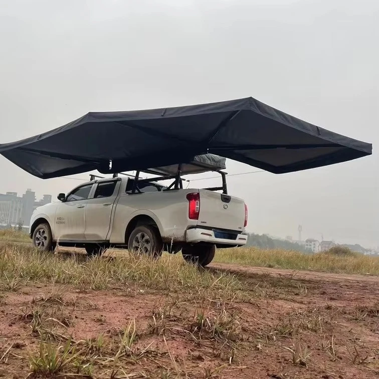 

360 Degrees 4X4 Free Standing Legless 600D Oxford 270 Degree Extended Car Awning Plus