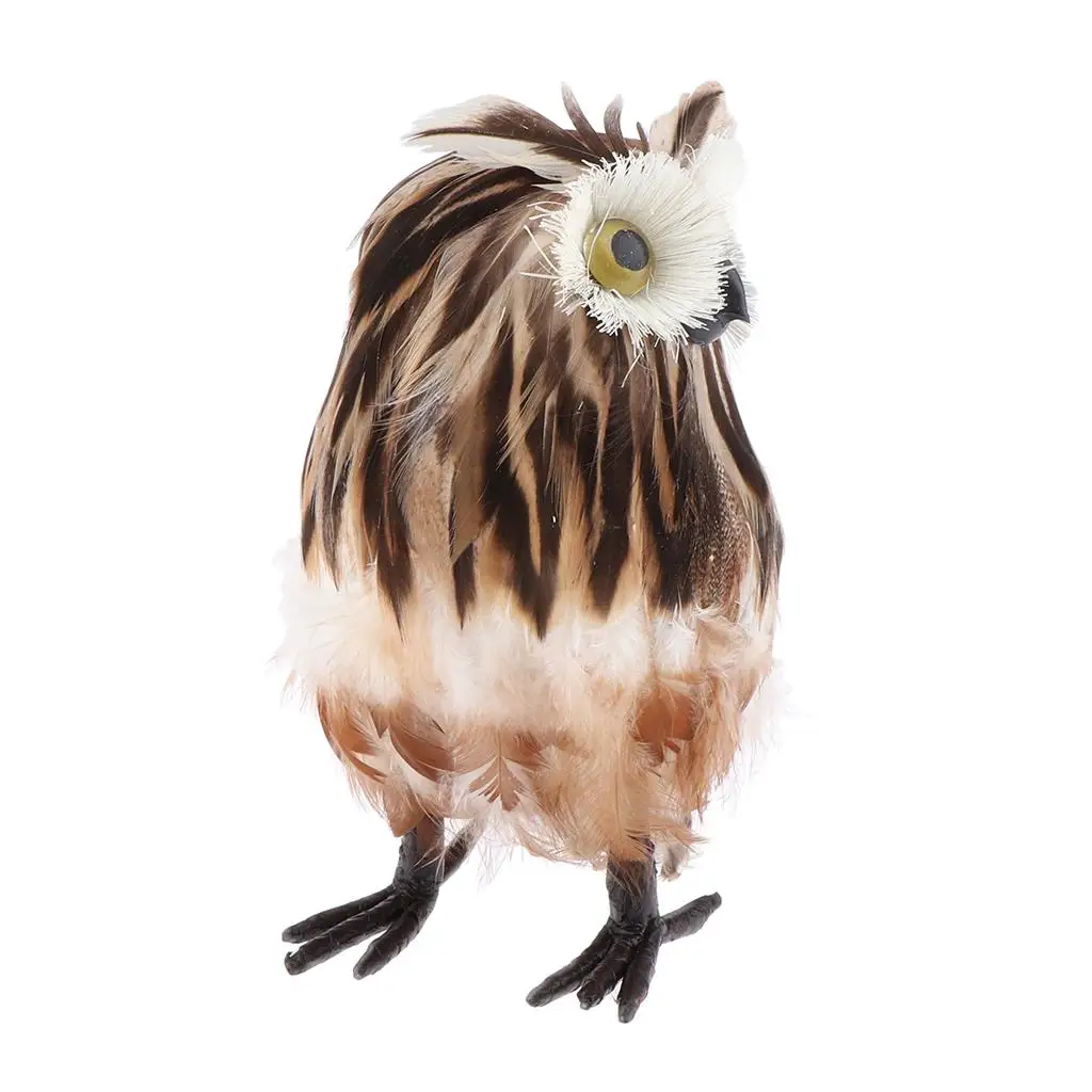 Realistic Owl Figurine Foam Animal Model Simulation Garden Decoration Accessory for Yard Decor