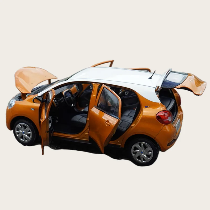 Diecast 1/18 Bilancia ZEDRIV Modello In Lega di Auto ZEDRIV GC1 Nuova Energia Pura Elettrica Arancione Gioca Veicoli Giocattolo per Il Ragazzo Regalo Scatola Originale