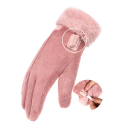 USB Warm Hand Heating Gloves Touch Screen USB Electric Heating Gloves Windproof Constant Temperature for Skiing Riding Hiking