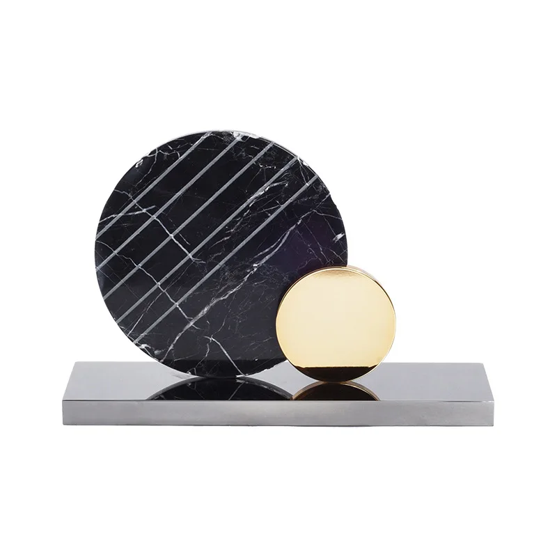 

Marble Premium Sense Ornament Home Hotel Gifts Gifts Alloy Decoration