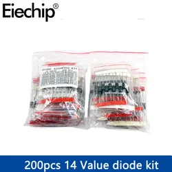 Satz paket für Gleich richter dioden 1 n4148 1 n4001 1 n4004 1 n4007 1 n5399 1 n5408 1 n5819 1 n5822 fr107 10 a10 Dioden elektronisches Kit