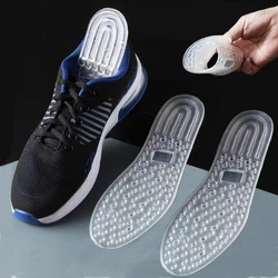 Silicone Sport Insoles for Basketball Shoes Air Shock Absorption Cushion Fascitis Plantar Insoles for Feet Massage Shoe Sole