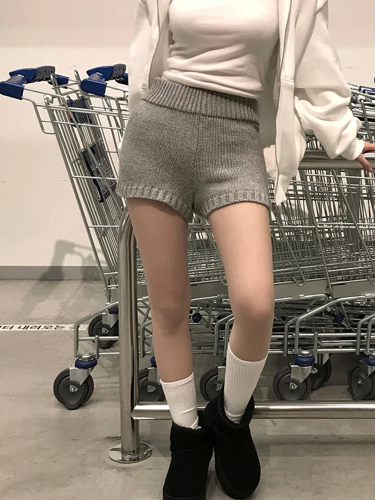 أنيقة عالية الخصر محبوك ort السراويل مرونة الخصر الخريف الشتاء التخسيس تنوعا قاعدة طبقة السراويل الساخنة للنساء لباس غير رسمي