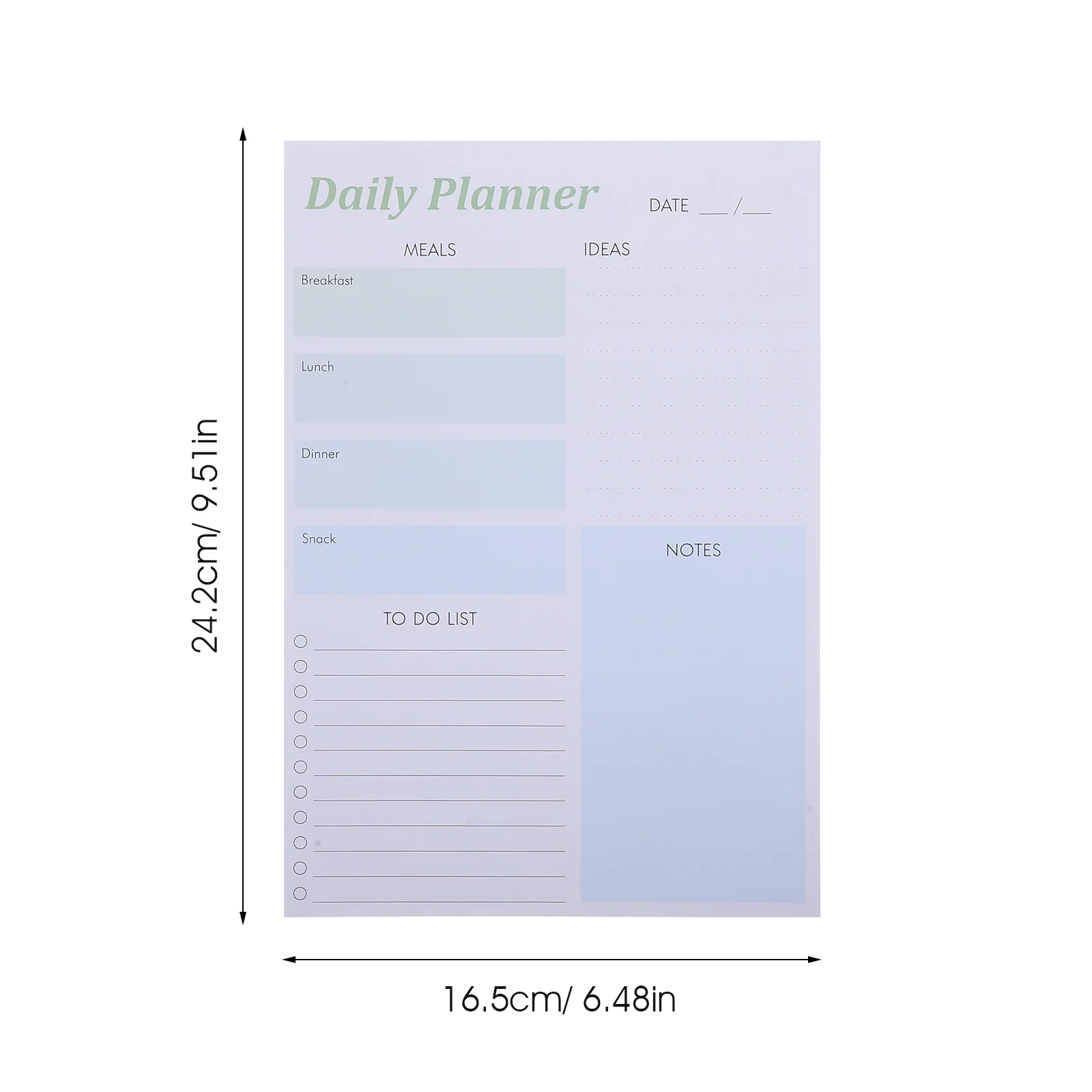 Magnetic Daily Planner Notepad Compact Tear-Off Schedule Notebook For Work Home Travel Portable Planning Memo Pad Paper