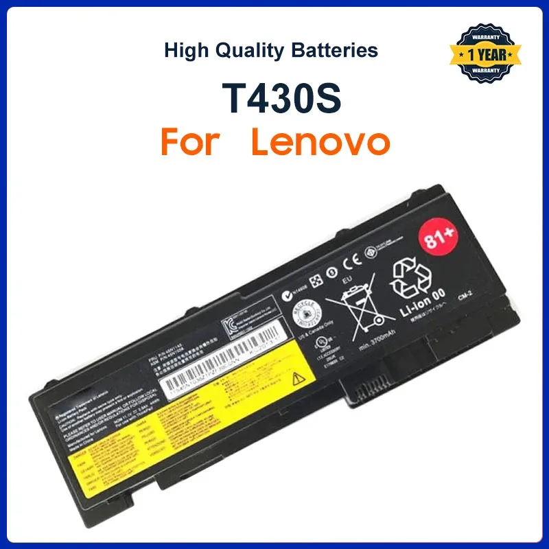 Laptop Battery For Lenovo ThinkPad T430S T420S T420si T430si 45N1039 45N1038 45N1036 42T4846 42T4847 44WH 500+ Cycles