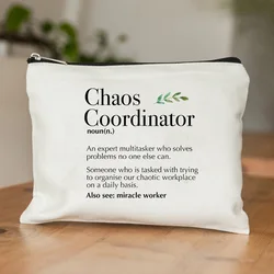 Chaos Coordinator Cosmetic Cloth Bag Causal Canvas Makeup Bags Stylish Perfume Organizer Travel Toilet Zipper Case Pencil Box