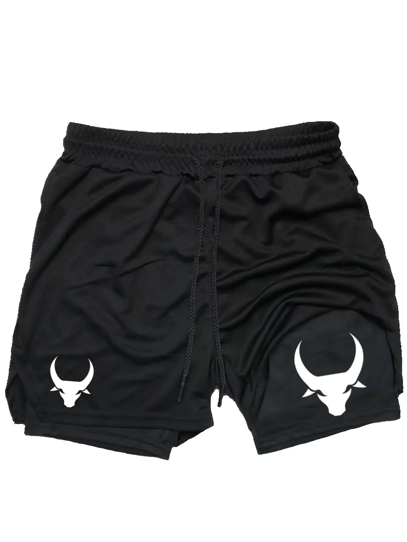 

Новые летние мужские спортивные шорты Spider 2026: 2-в-1 для зала, бега и повседневной носки, двухслойные шорты для фитнеса