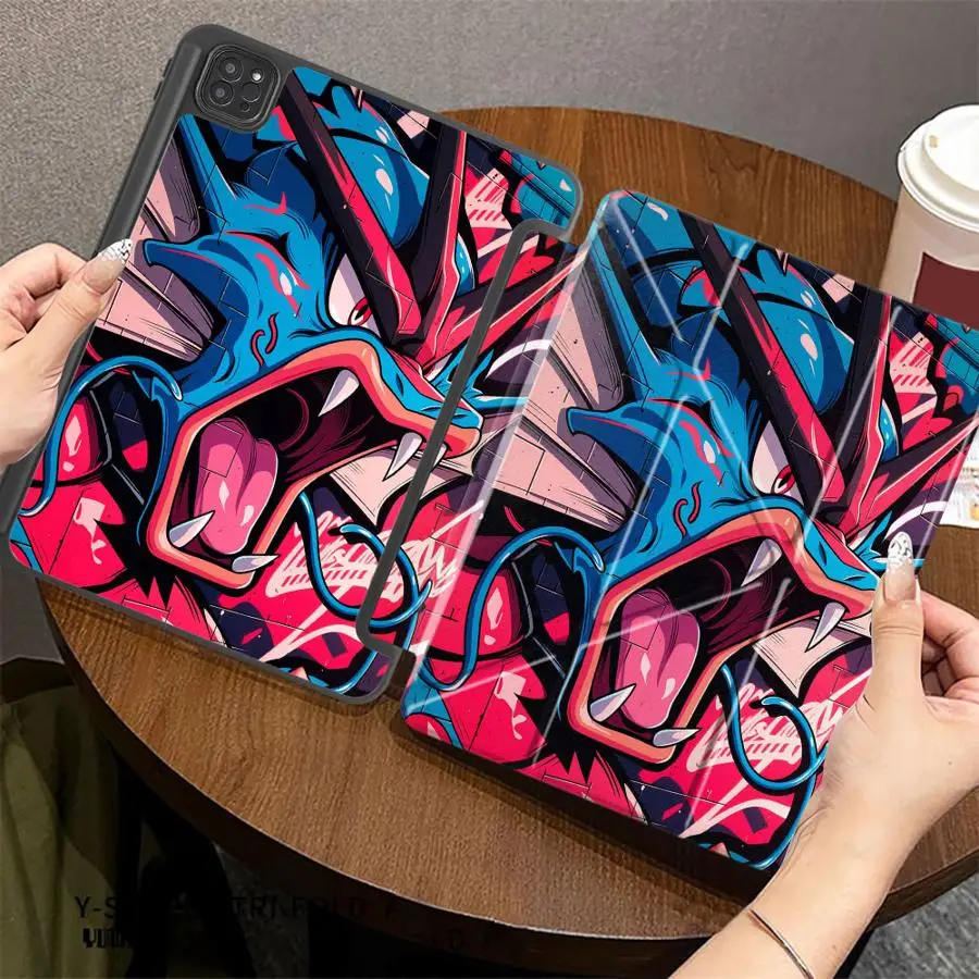 

Pokemon Gyarados Tablet Case For iPad Air 4 5 M3 M2 1 2 M4 11inch Mini 6 7 Pro 11th 10th 9th 8th 7th 12.9inch Pro 2025 Holder