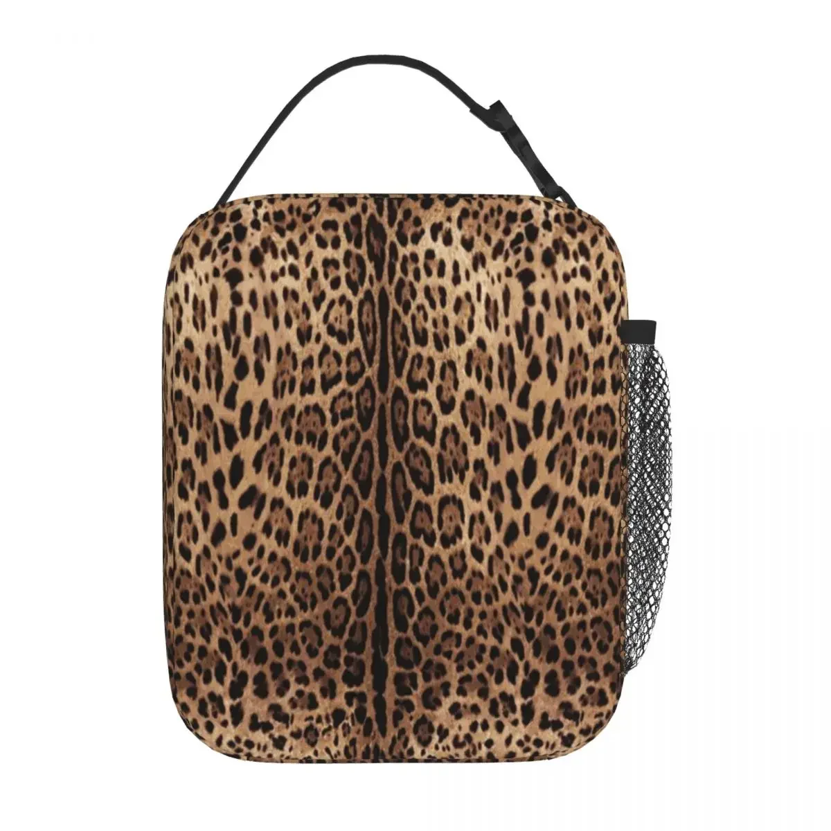 Hot Sale Leopard Print Skin Neoprene Texture Insulated Lunch Bag Festival Outing Compact Lunch Bag
