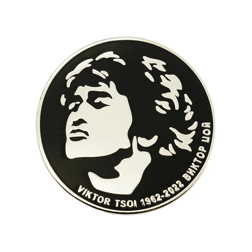 Брошь Victor Tsoi, русская рок-музыка, пионерский значок, свинцовая певица, эмалированная булавка, подарочная коллекция для фанатов, украшение