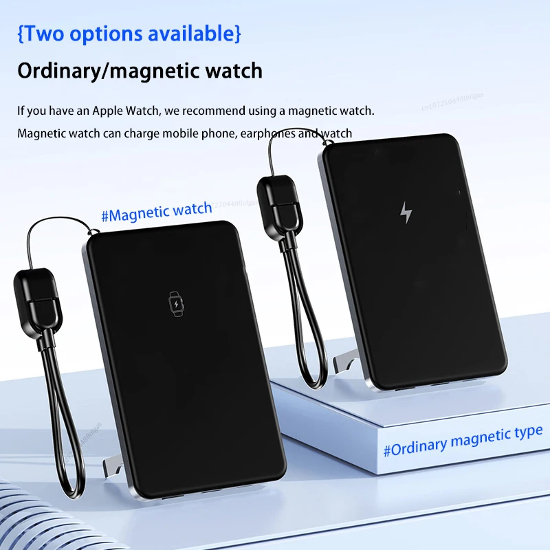 For Xiaomi 50000mAh Magnetic Power Bank Wireless Fast Charger For Magsafe Portable Auxiliary Battery Pack For Huawei Samsung