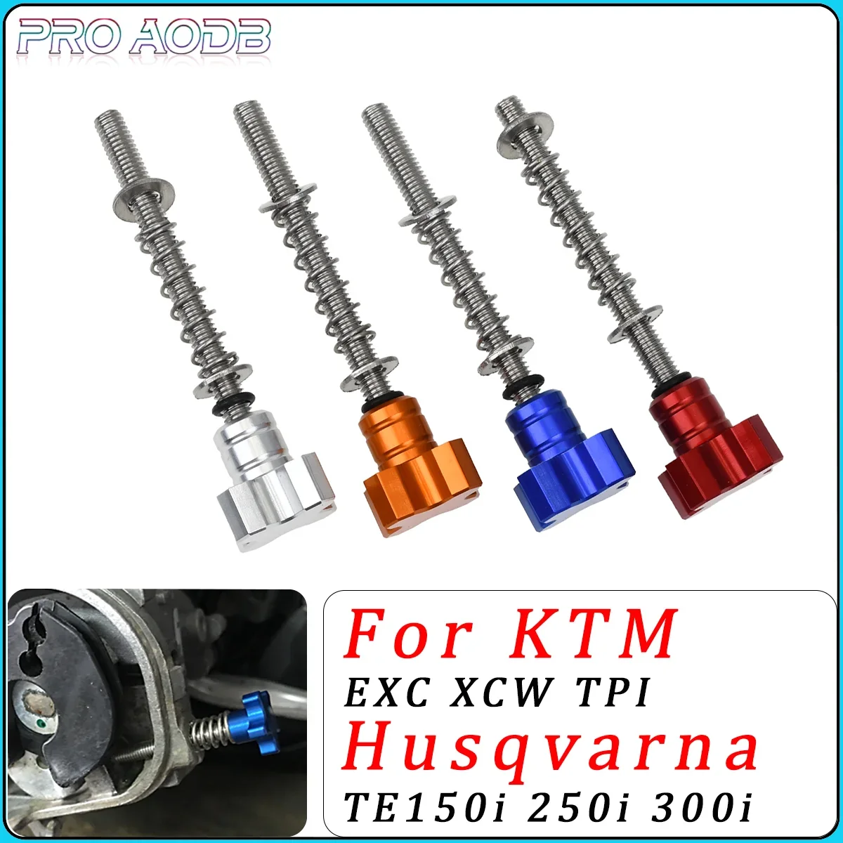 

For KTM XCW TPI 150 250 300 2018-2022 EXC TPI 150 250 300 EXC TPI Six Days Parts Motorcycle CNC Carburetor Speed Adjuster Screw