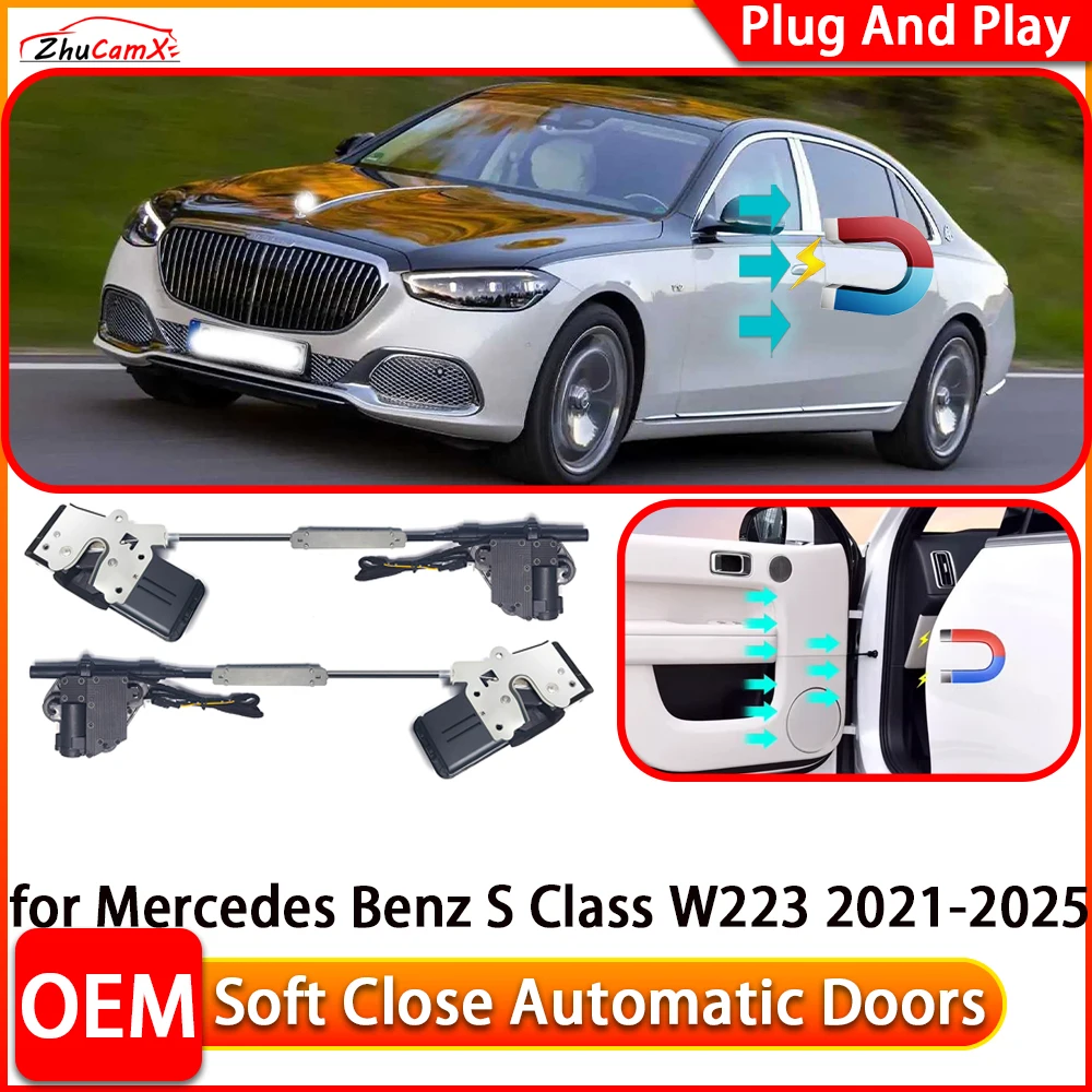 

for Mercedes Benz S Class W223 2021-2025 Car Automatic Electric Soft Close Door Closer Power Closing Door Comfort Closing System