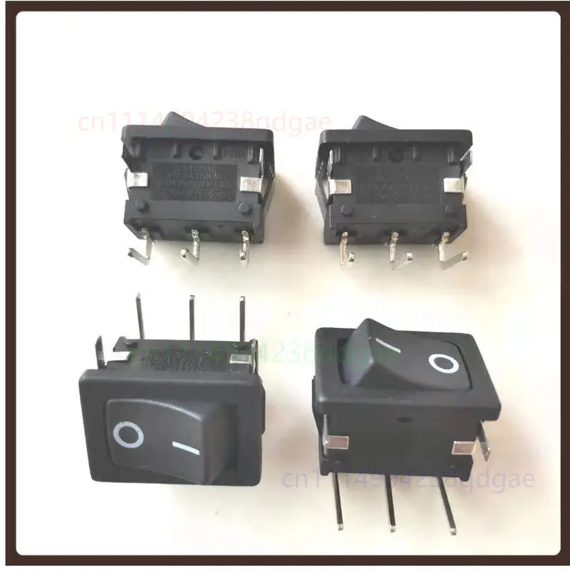 1PCS For BEJ PS8A Rocker Switch 3Pin 2Position Bent Pin 6A 250V Power Toggle Switch Cutout 15*21mm 4.0g