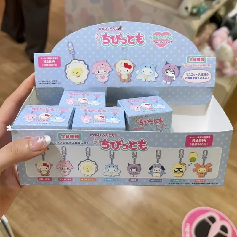 

Новая оригинальная Sanrio, фрукты, насекомые, животные, коллекция V2, серия, слепая коробка, модная слепая коробка, кавайный декор персонажей, подарки на Хэллоуин